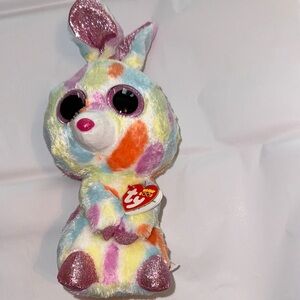 Ty Bloomy Pastel Multicolor Plush Bunny